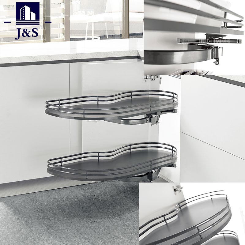 回転キッチンキャビネットのマジックコーナーバスケットは、狭いスペースのキッチンの効率を再定義しますか?